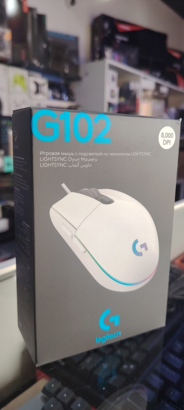 SOURIS GAMER Logitech G102 LightSync RGB Blanc/NOIR Neuf