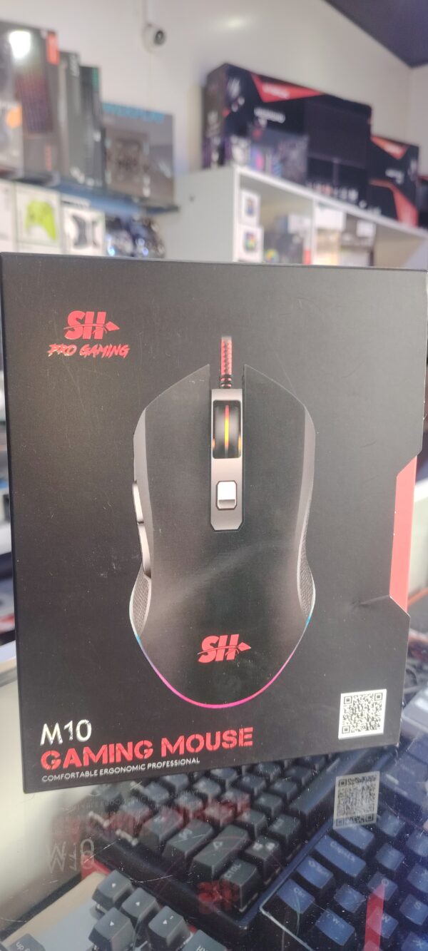 SOURIS GAMER SH PRO GAMING M10 RGB 3200DPI Neuf