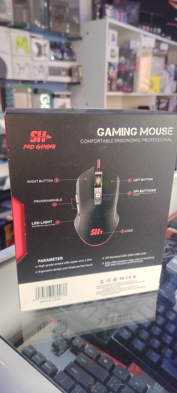 SOURIS GAMER SH PRO GAMING M10 RGB 3200DPI Neuf – Image 3